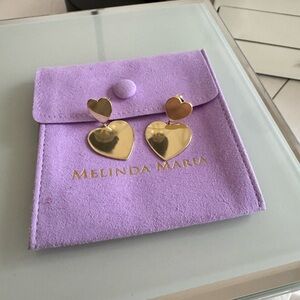 Melinda Maria XL You Have My Heart Earrings - Gold